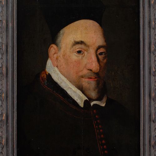 MID17THCENTURY FLEMISH SCHOOL PORTRAIT OF CORNELIUS JANSSEN ANTIQUE OIL PAINTING - ADDITIONAL PHOTO 4