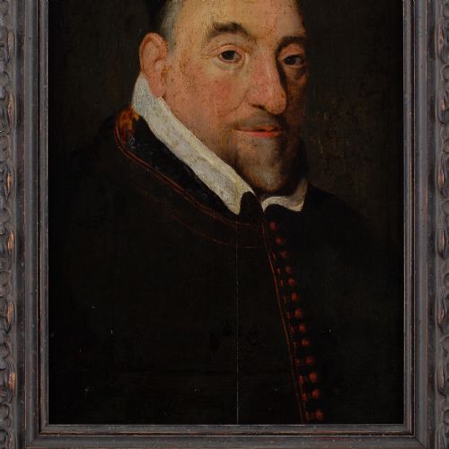 MID17THCENTURY FLEMISH SCHOOL PORTRAIT OF CORNELIUS JANSSEN ANTIQUE OIL PAINTING - ADDITIONAL PHOTO 5