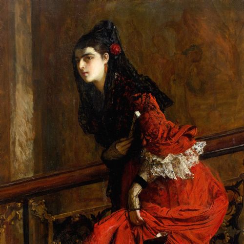 JOHN PETTIE RA HRSA THE HOUR ANTIQUE OIL PAINTING - ADDITIONAL PHOTO 6