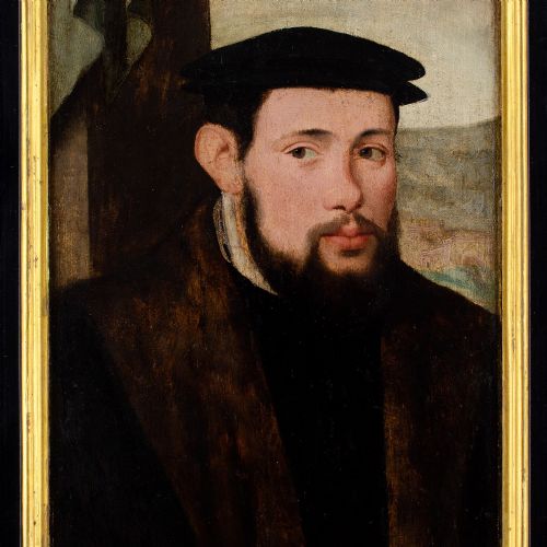 MID16THCENTURY SOUTH GERMAN SCHOOL PORTRAIT OF A NOBLEMAN ANTIQUE OIL PAINTING - ADDITIONAL PHOTO 4