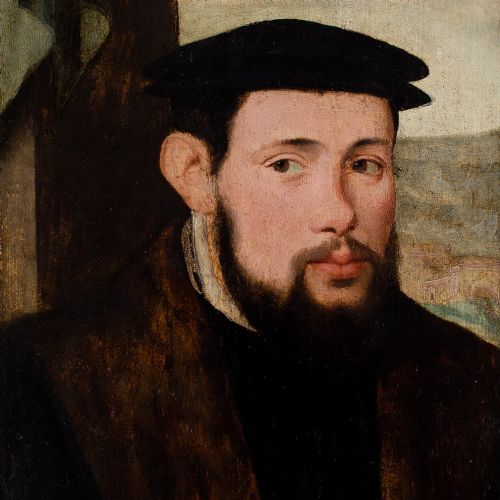 MID16THCENTURY SOUTH GERMAN SCHOOL PORTRAIT OF A NOBLEMAN ANTIQUE OIL PAINTING - ADDITIONAL PHOTO 6