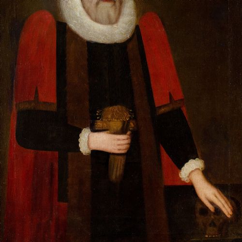 EARLY 17THCENTURY ENGLISH SCHOOL PORTRAIT OF EDWARD HILL ORIGINAL GLOVES ANTIQUE OIL PAINTING - ADDITIONAL PHOTO 7