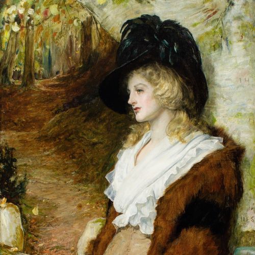 ROBERT WALKER MACBETH RA ROI RWS FAR FROM THE MADDING CROWD ANTIQUE OIL PAINTING - ADDITIONAL PHOTO 4