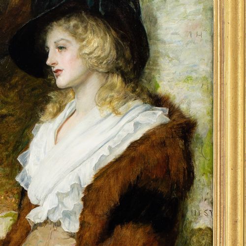 ROBERT WALKER MACBETH RA ROI RWS FAR FROM THE MADDING CROWD ANTIQUE OIL PAINTING - ADDITIONAL PHOTO 6