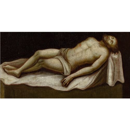 EARLY 18THCENTURY SPANISH SCHOOL CHRIST IN THE TOMB - ADDITIONAL PHOTO 1