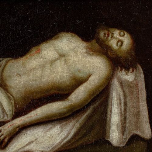 EARLY 18THCENTURY SPANISH SCHOOL CHRIST IN THE TOMB - ADDITIONAL PHOTO 4