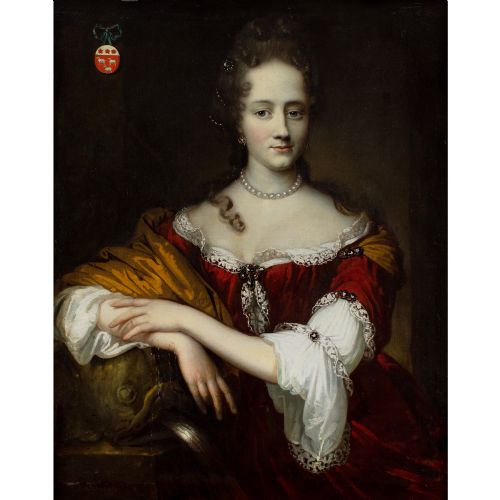 JOHANNES VOLLEVENS I PORTRAIT OF A MEMBER OF THE VAN VRIJBERGHE FAMILY 17TH CENTURY OIL PAINTING - ADDITIONAL PHOTO 1