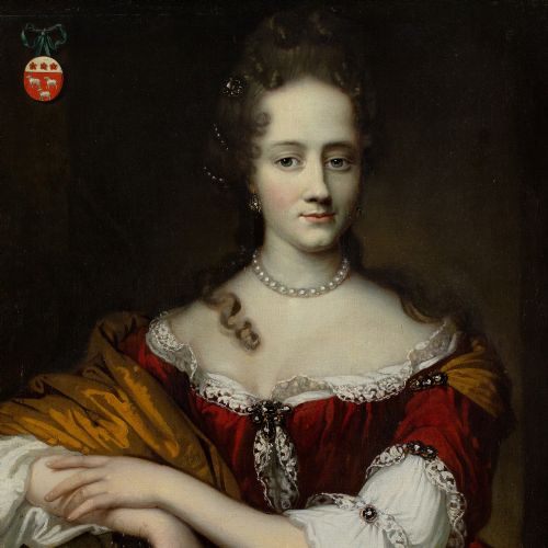 JOHANNES VOLLEVENS I PORTRAIT OF A MEMBER OF THE VAN VRIJBERGHE FAMILY 17TH CENTURY OIL PAINTING - ADDITIONAL PHOTO 7