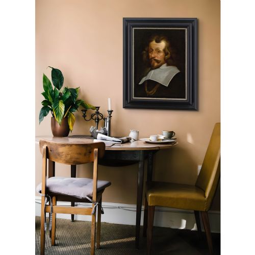 17THCENTURY DUTCH SCHOOL PORTRAIT OF A GENTLEMAN ANTIQUE OIL PAINTING - ADDITIONAL PHOTO 2