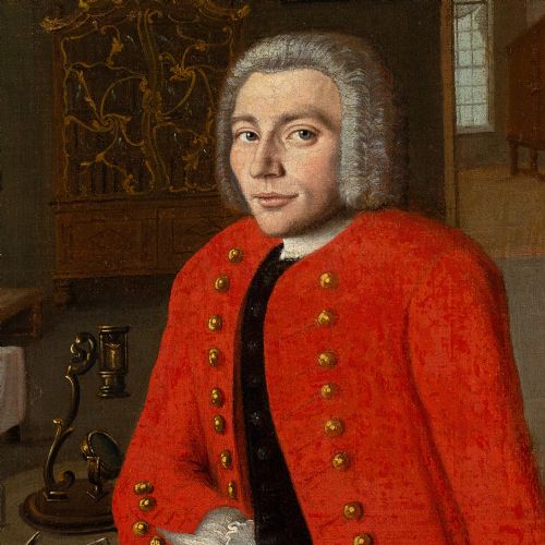 MID18THCENTURY FRENCH SCHOOL PORTRAIT OF THE ENGLISH NATURALIST HENRY BAKER FRS ANTIQUE OIL PAINTING - ADDITIONAL PHOTO 5