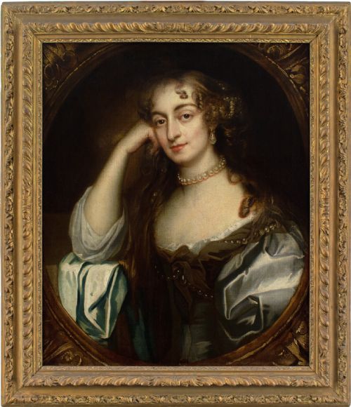 jacob huysmans attributed portrait of a lady with pearls mid17thcentury oil painting - CATEGORY: ANTIQUE ART - DATED 17TH CENTURY