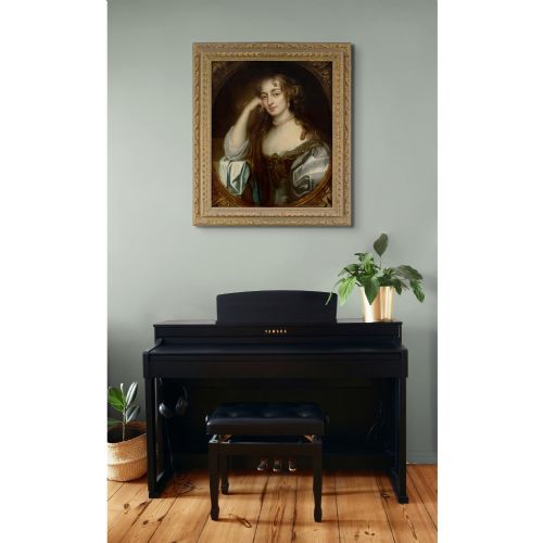 JACOB HUYSMANS ATTRIBUTED PORTRAIT OF A LADY WITH PEARLS MID17THCENTURY OIL PAINTING - ADDITIONAL PHOTO 4