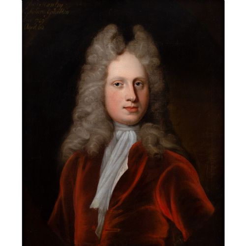 MICHAEL DAHL CIRCLE PORTRAIT OF THOMAS STANLEY 18THCENTURY PORTRAIT - ADDITIONAL PHOTO 1