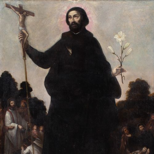 GASPAR DE FIGUEROA ATTRIBUTED TO WORKSHOP FRANCIS XAVIER MID17THCENTURY COLONIAL ART - ADDITIONAL PHOTO 5