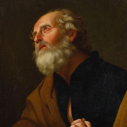 GERRIT VAN HONTHORST AFTER SAINT PETER IN PENITENCE 18THCENTURY OIL PAINTING - ADDITIONAL PHOTO 4
