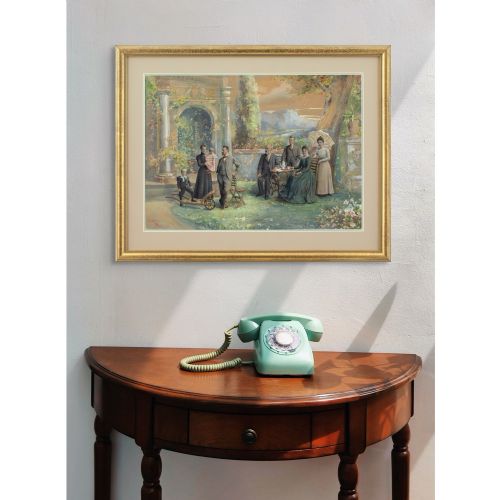 K K HOF ATELIER PIETZNER FAMILY PORTRAIT IN A GARDEN SETTING MIXED MEDIA - ADDITIONAL PHOTO 3
