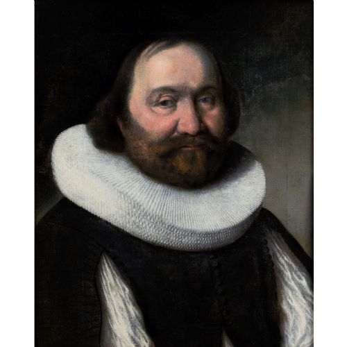 EARLY 17THCENTURY DUTCH SCHOOL OIL PAINTING PORTRAIT OF A GENTLEMAN IN A RUFF - ADDITIONAL PHOTO 2