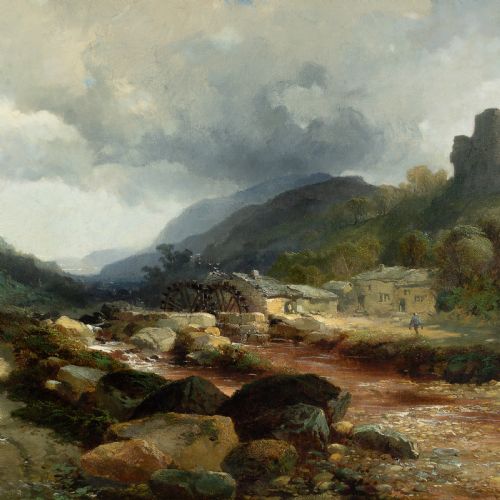 EDMUND JOHN NIEMANN PICKERING YORKSHIRE ANTIQUE OIL PAINTING - ADDITIONAL PHOTO 5
