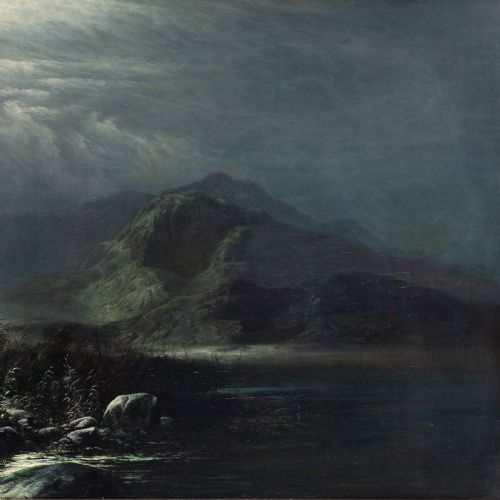 WALTER HEATH WILLIAMS WELSH MOUNTAIN RIVER NOCTURNE ANTIQUE OIL PAINTING - ADDITIONAL PHOTO 5