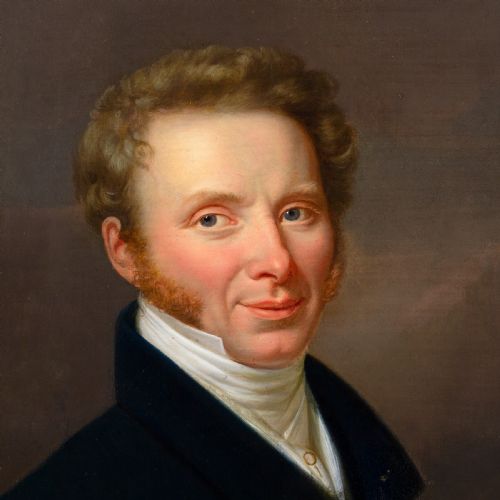 EARLY 19THCENTURY AUSTRIAN SCHOOL PORTRAIT OF A GENTLEMAN ANTIQUE OIL PAINTING - ADDITIONAL PHOTO 4