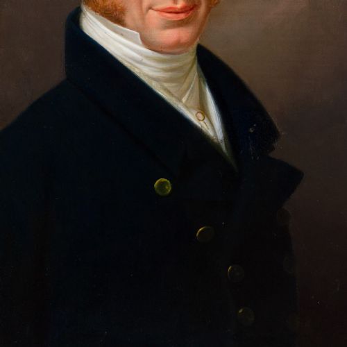 EARLY 19THCENTURY AUSTRIAN SCHOOL PORTRAIT OF A GENTLEMAN ANTIQUE OIL PAINTING - ADDITIONAL PHOTO 5