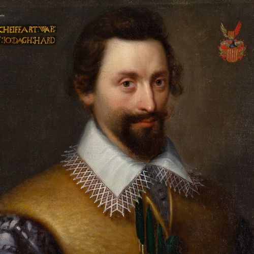 GORTZIUS GELDORP WORKSHOP ATTRIBUTED PORTRAIT OF CONRAD SCHEIFFART VON MERODE ZU WEILERSWIST ANTIQUE OIL PAINTING - ADDITIONAL PHOTO 5