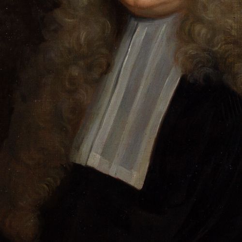 HYACINTHE RIGAUD CIRCLE PORTRAIT OF A MEMBER OF THE GREDER FAMILY ANTIQUE OIL PAINTING - ADDITIONAL PHOTO 2