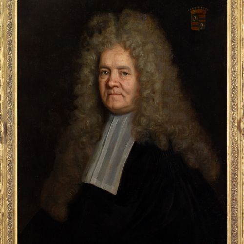 HYACINTHE RIGAUD CIRCLE PORTRAIT OF A MEMBER OF THE GREDER FAMILY ANTIQUE OIL PAINTING - ADDITIONAL PHOTO 4