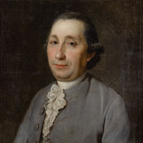 MID18THCENTURY FRENCH SCHOOL PORTRAIT OF A GENTLEMAN WITH A LACE JABOT ANTIQUE OIL PAINTING - ADDITIONAL PHOTO 4