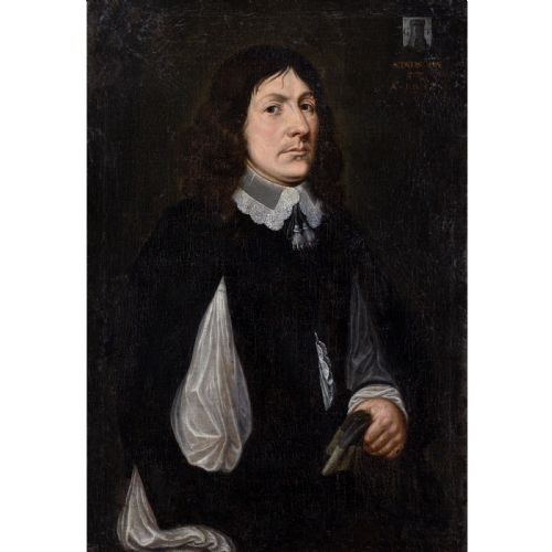 MID17THCENTURY FLEMISH SCHOOL PORTRAIT OF A GENTLEMAN ANTIQUE OIL PAINTING - ADDITIONAL PHOTO 1