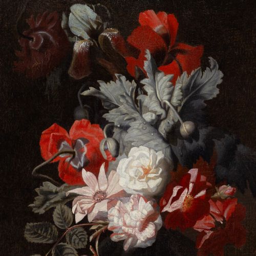 SIMON PIETERSZ VERELST ATTRIBUTED STILL LIFE WITH FLOWERS ANTRIQUE OIL PAINTING - ADDITIONAL PHOTO 4
