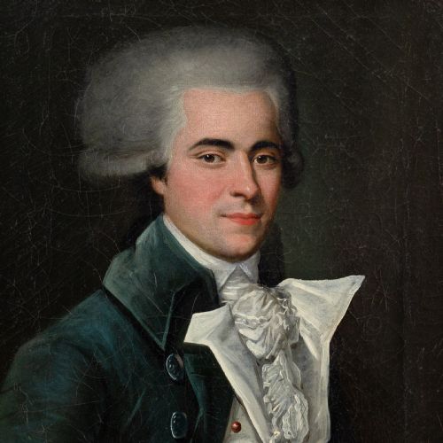 fig 4. Late 18th-Century French School, Portrait Of A Gentleman - Antique Oil Painting
