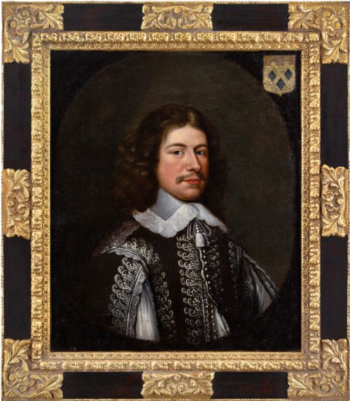 MID17THCENTURY FRENCH SCHOOL PORTRAIT OF A MEMBER OF THE DE BELOT DE VILLETTE ET DE CHEVIGNEY FAMILY ANTIQUE OIL PAINTING