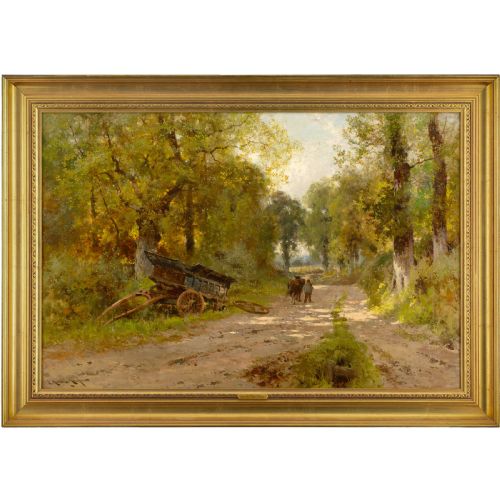 John Horace Hooper, on the Purley Road, Berks - Antique Oil Painting
