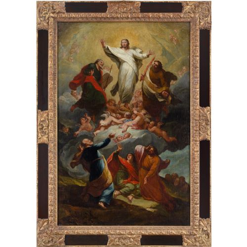 Matthieu Elias (Attributed), the Transfiguration of Christ - Antique Oil Painting