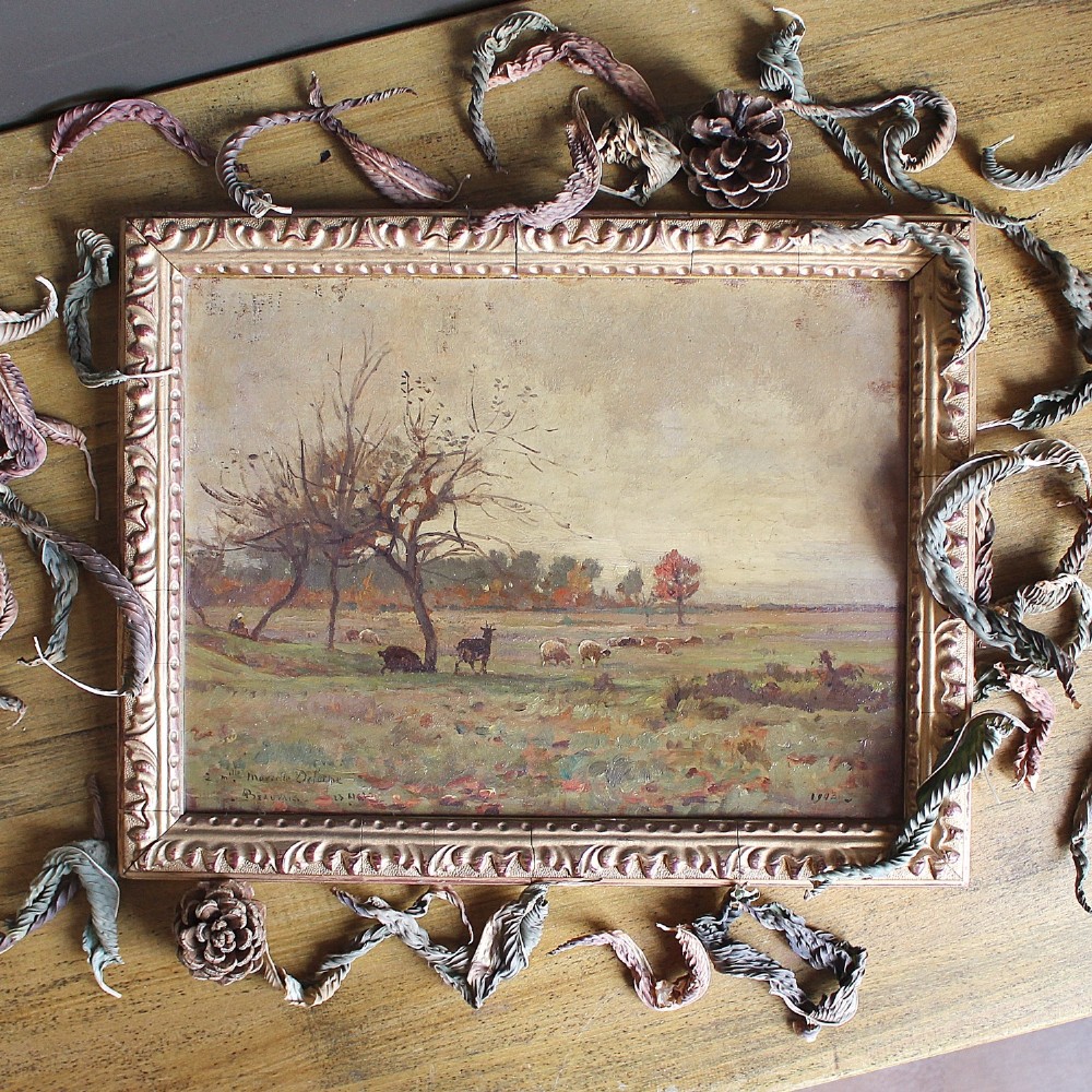 Marcelle Delorme, Beauvais, Original Impressionist Landscape Oil Painting
