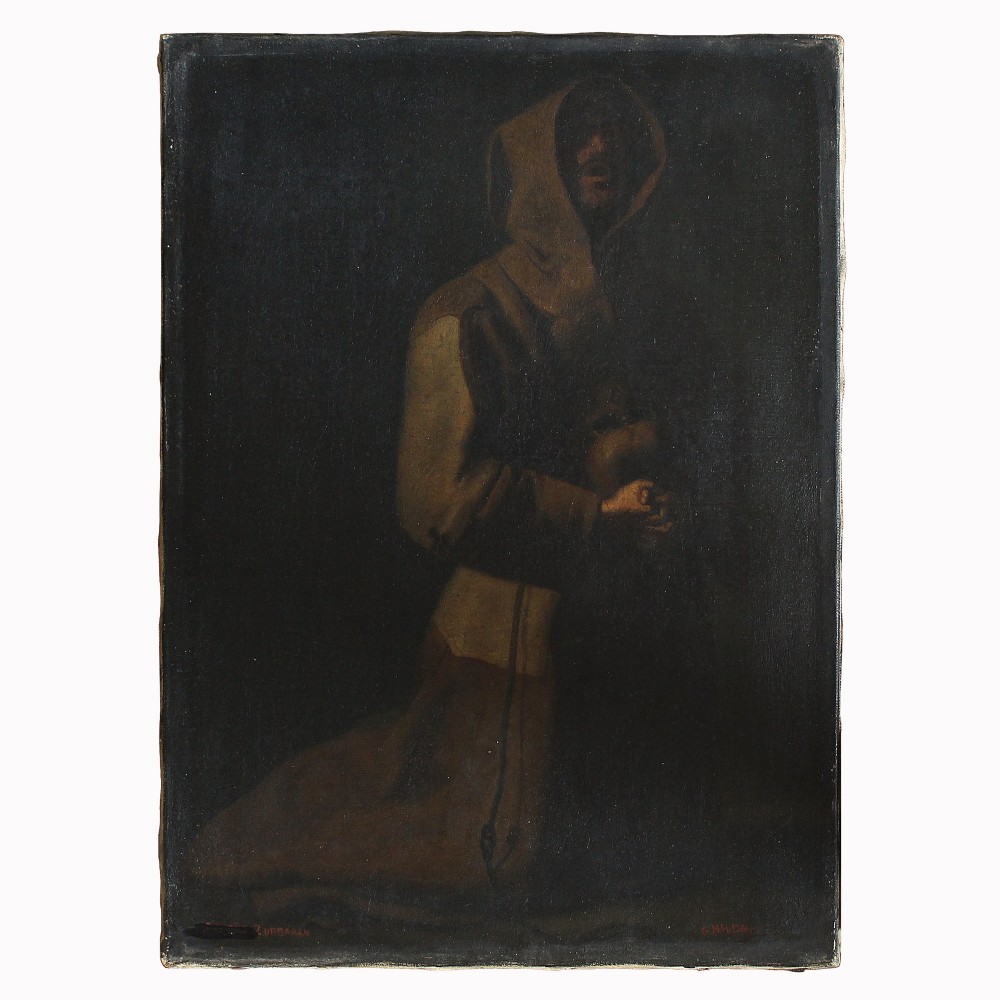 After Francisco De Zurbaran, Saint Francis In Meditation