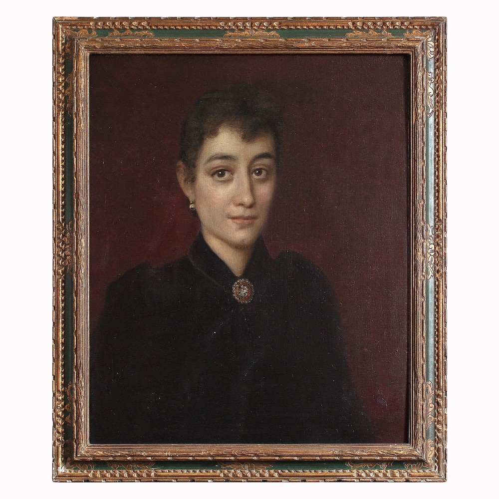 Portrait Of A Lady With A Diamond Brooch