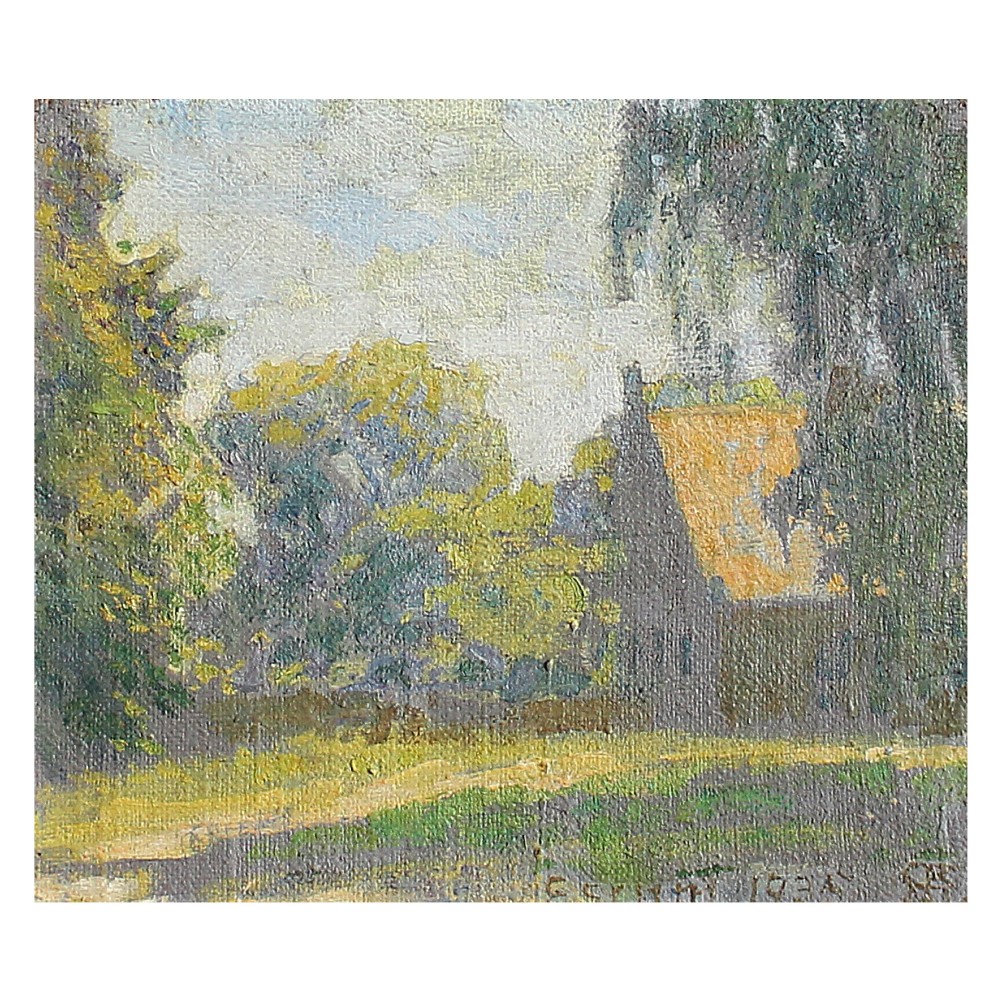 Niels Skovgaard, A Summer Day In A Garden In Esrum, Oil Painting