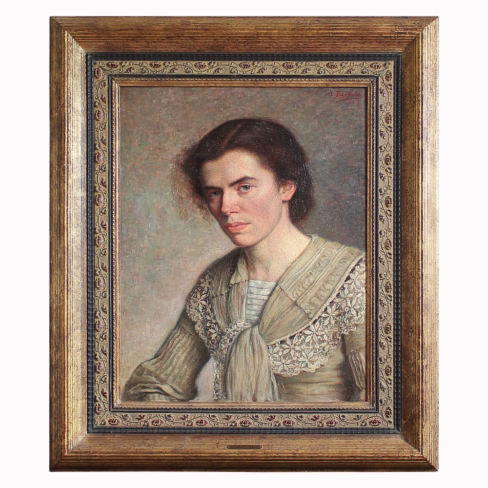 Maurice Jean Lefebvre, Portrait Of A Lady
