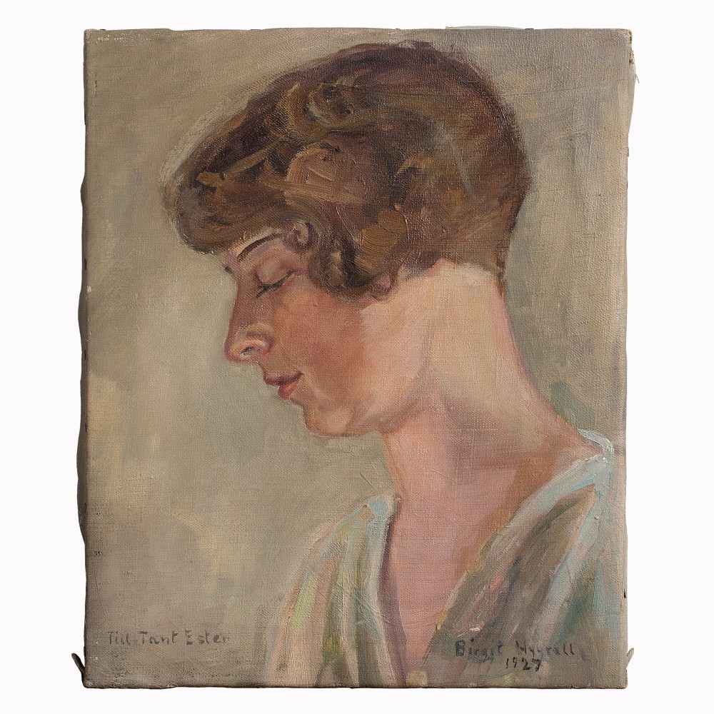1920s Art Deco Portrait, Birgit Hygrell, Portrait Of A Woman