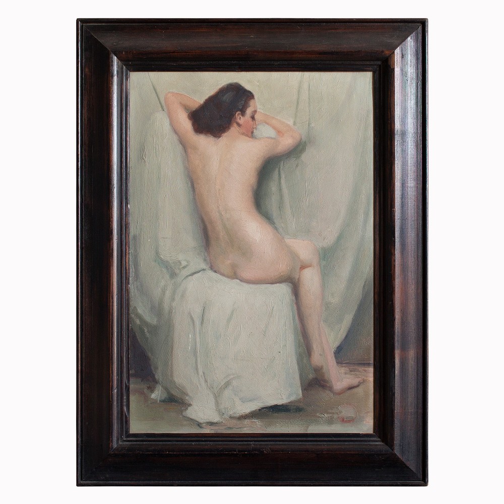 Original 1920s Nude Study, Femme Nue De Dos, Paris, France
