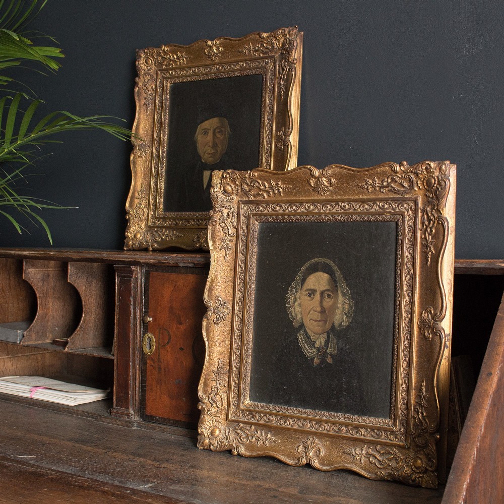 19th-Century Pair Of Danish Family Portraits