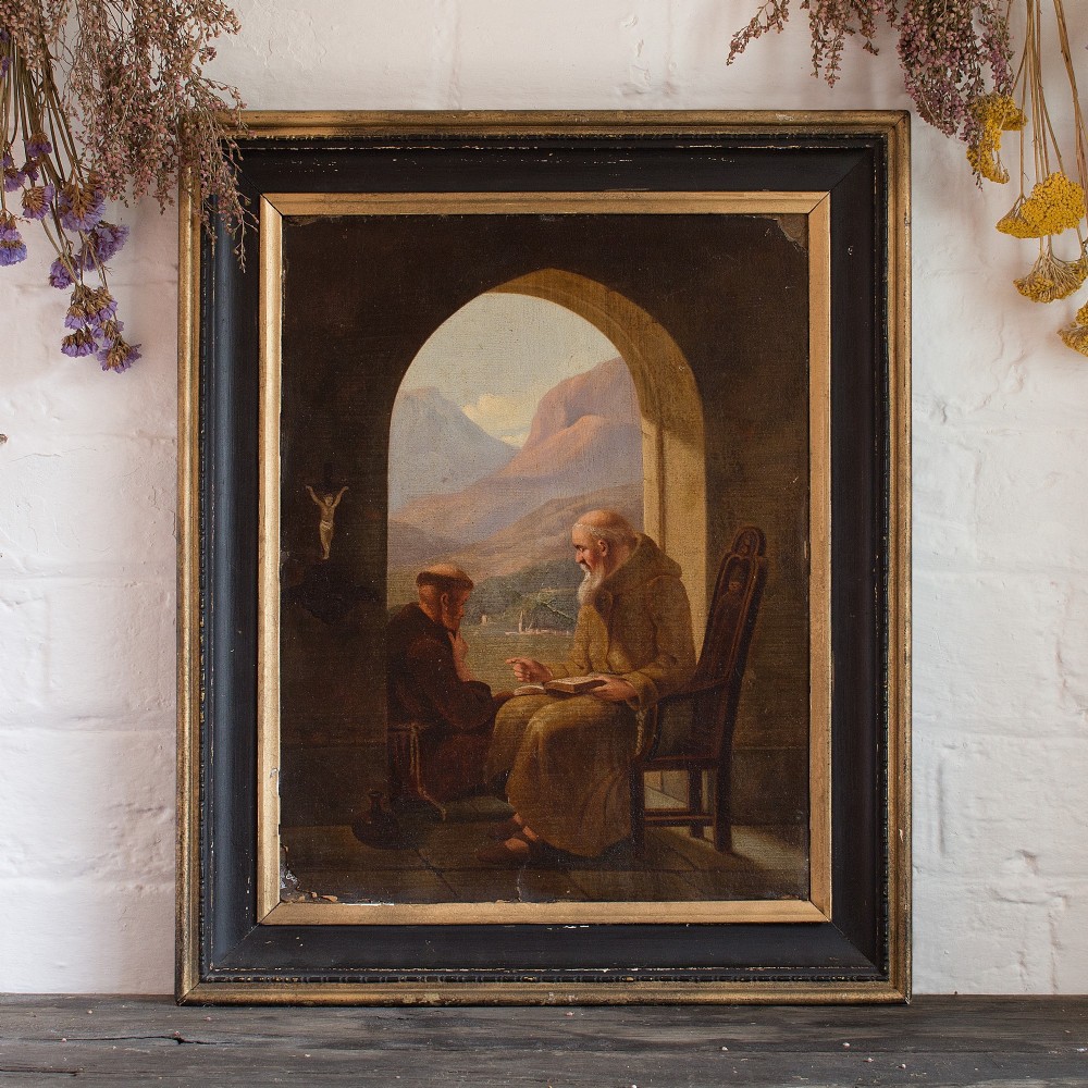 After Christian Andreas Schleisner, Two Monks In A Monastery