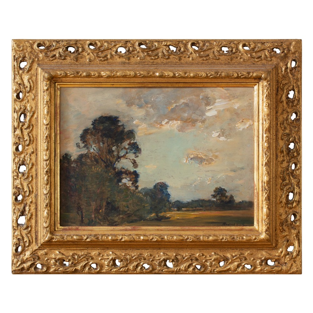James Herbert Snell, View Of Radcot, Oxfordshire, Oil Painting