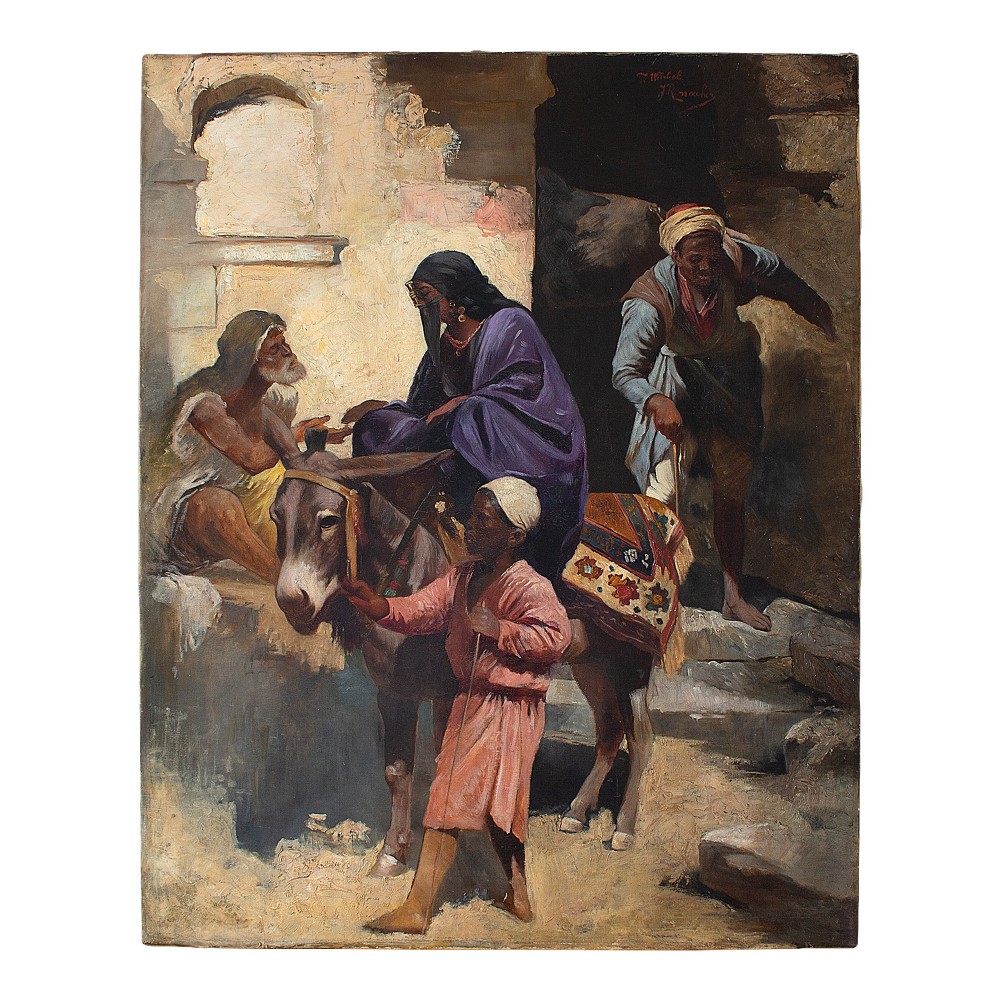 After Franz Wurbel, Orientalist School Street Scene Study