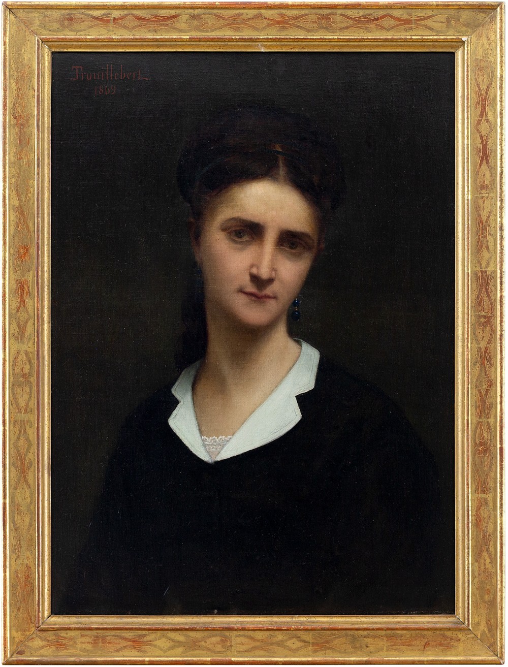 Paul-Désiré Trouillebert, Portrait Of A Young Lady, Listed To £35,425, 19th Century Oil Painting