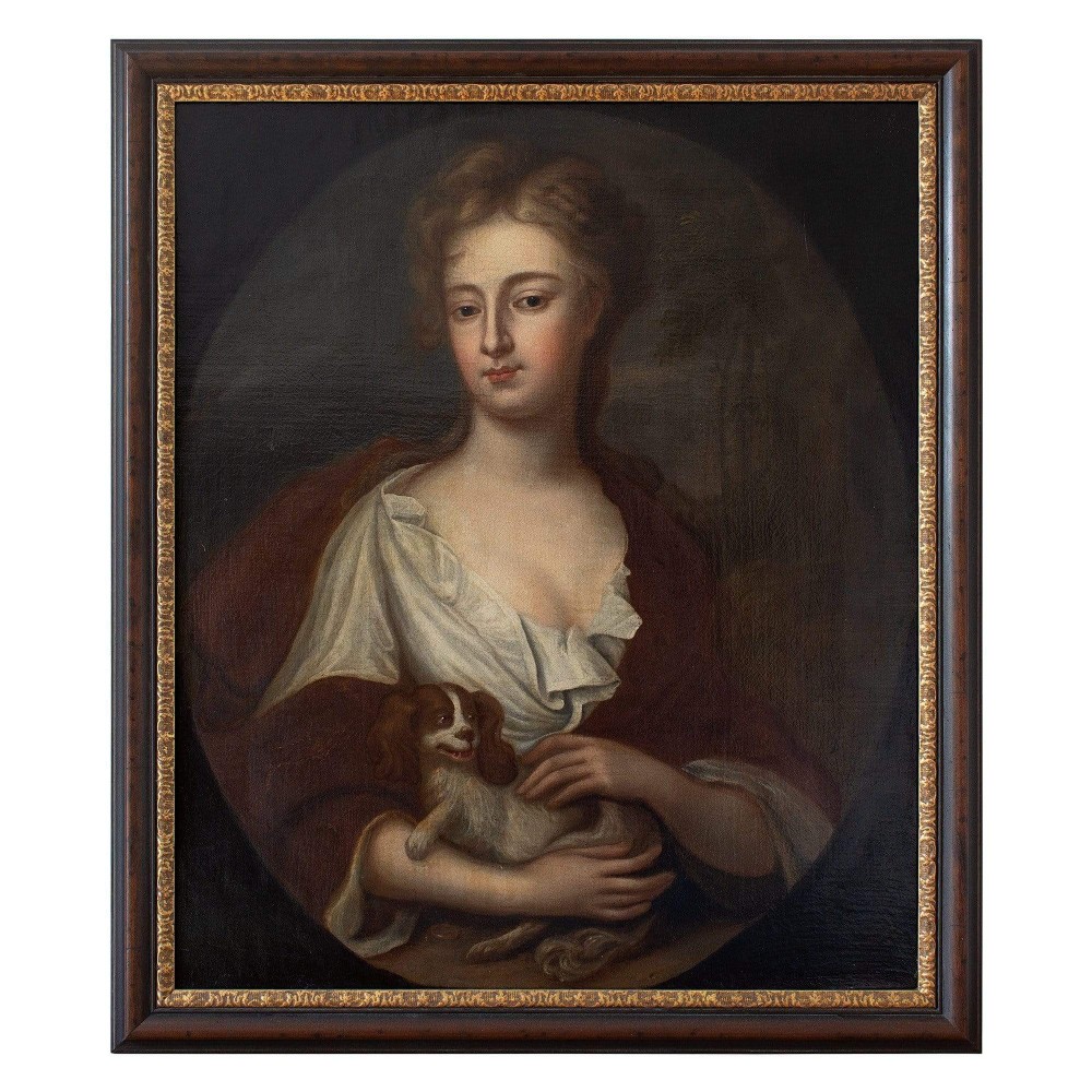 17th-Century Portrait Of Sarah Churchill, Duchess of Marlborough, Antique Oil Painting