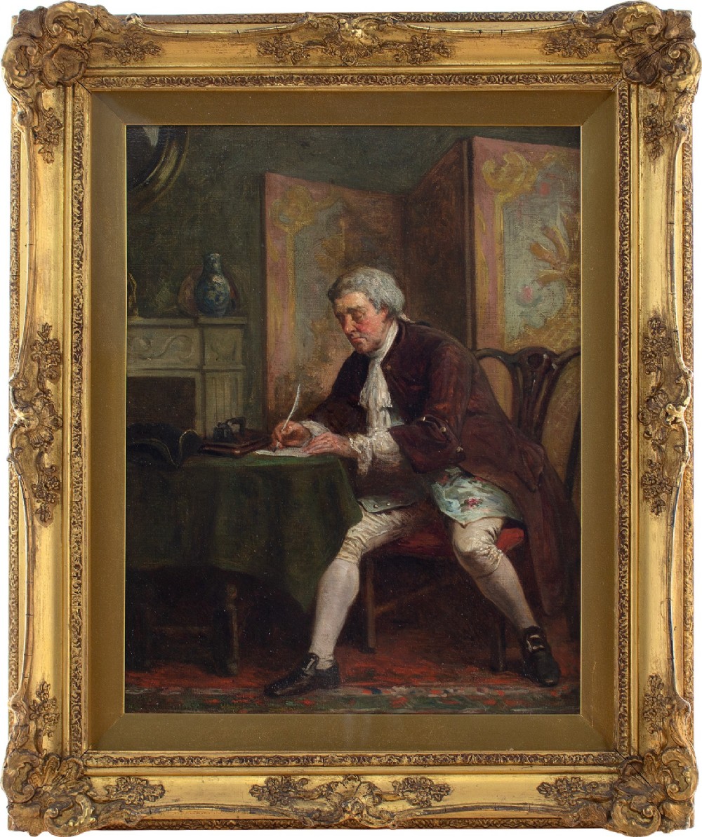 William Harris Weatherhead, An Important Document - Antique Oil Painting 