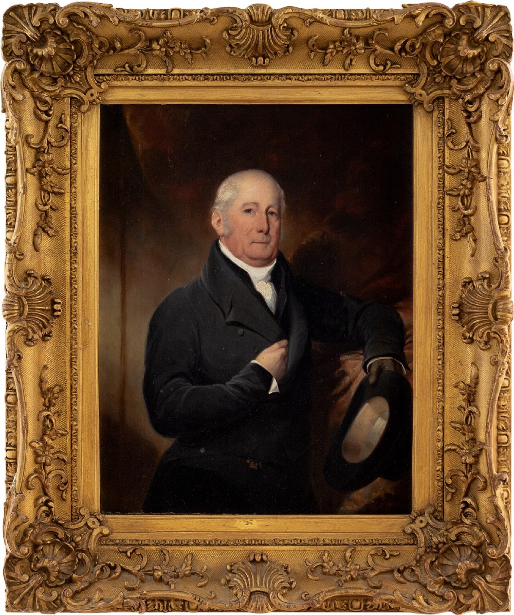 19th-Century English School, Portrait Of Thomas Causton - Antique Oil Painting